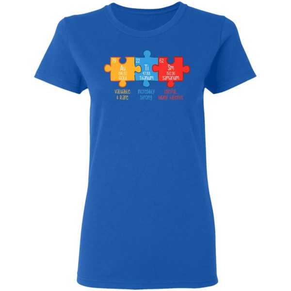 Autism Awareness Puzzle Chemical Element Autism Month T-Shirt, Long Sleeve, Hoodie