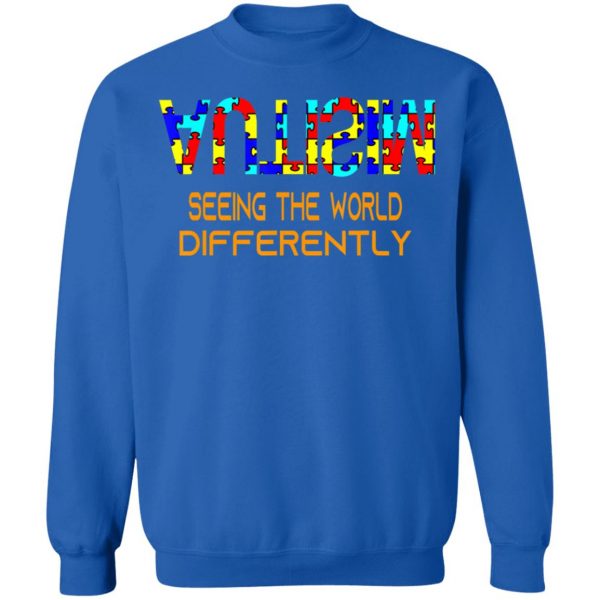 Autism Awareness See The World Differently T-Shirt, Long Sleeve, Hoodie
