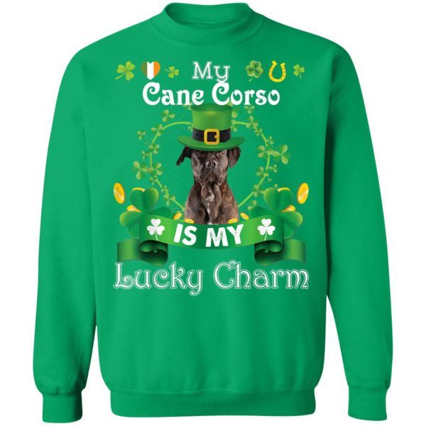 My Cane Corso Dog Is Lucky Charm Leprechaun St Patrick Day T-Shirt, Long Sleeve, Hoodie
