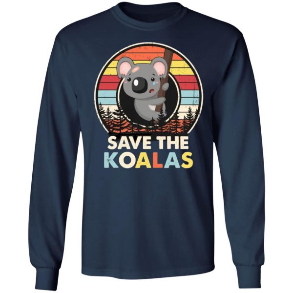 Save The Koalas Bear Australian Animals Vintage T-Shirt, Long Sleeve, Hoode