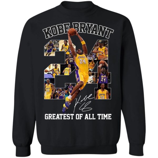 24 NBA Kobe Bryant Lakers Greatest Of All TimeLos Angeles Lakers Signature T-Shirt