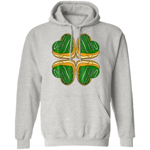 Four Leaf Clover Donut St Patricks Day Funny Irish T-Shirt, Long Sleeve, Hoodie