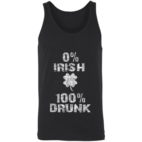 0 Irish 100 Drunk Shamrock St. Patricks Day Shirt, Long Sleeve