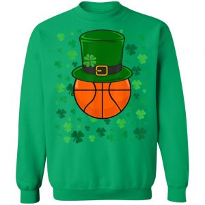 Basketball Leprechaun Saint Patricks Day Shamrock T-Shirt, Long Sleeve, Tank Top