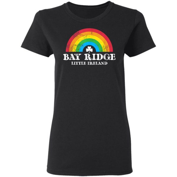 Bay Ridge Brooklyn 70s Style Irish St Patricks Day Rainbow T-Shirt, Long Sleeve, Tank Top