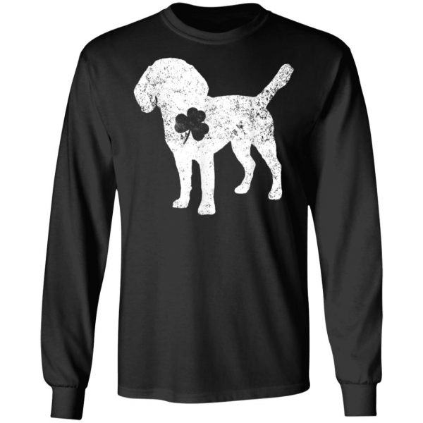 Beagle Irish Clover St Patrick Day Dog T-Shirt, Long Sleeve, Tank Top