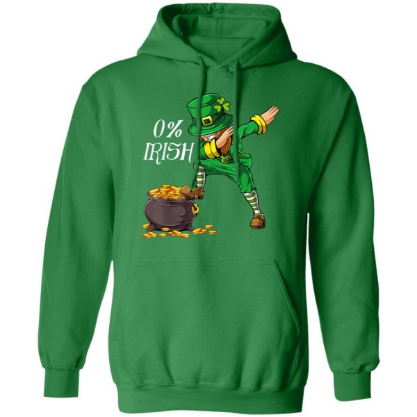 0 Irish Funny Saint Patricks Day Leprechaun Dabbing Dance Long Sleeve, Shirt