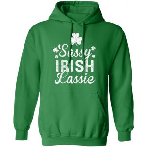Sassy Lassie Shamrock Saint Patricks Day Shirt, Long Sleeve