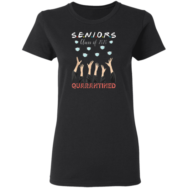 Senior Class Of 2020 Graduation Quarantine T-Shirt – Social Distancing Shirt