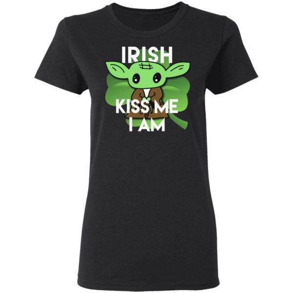 Kiss Me I’m Irish Baby Yoda St Patrick’s Day Shirt