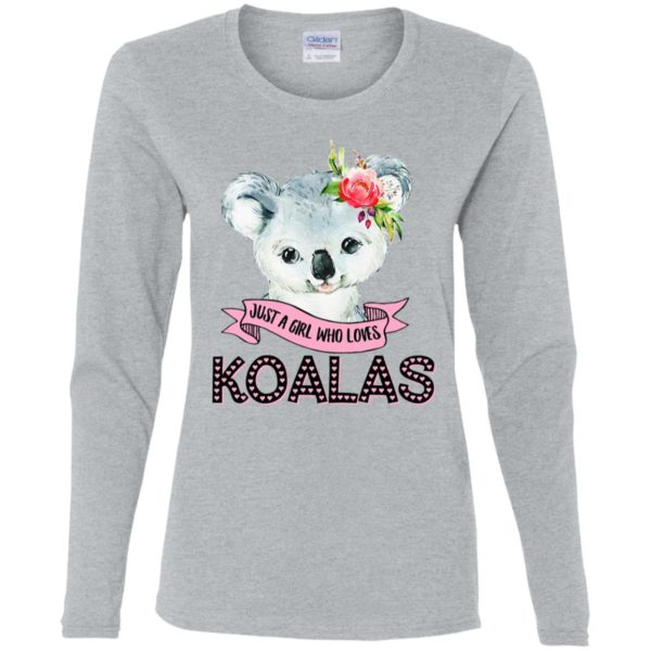 Just A Girl Who Lovers Koalas Shirt