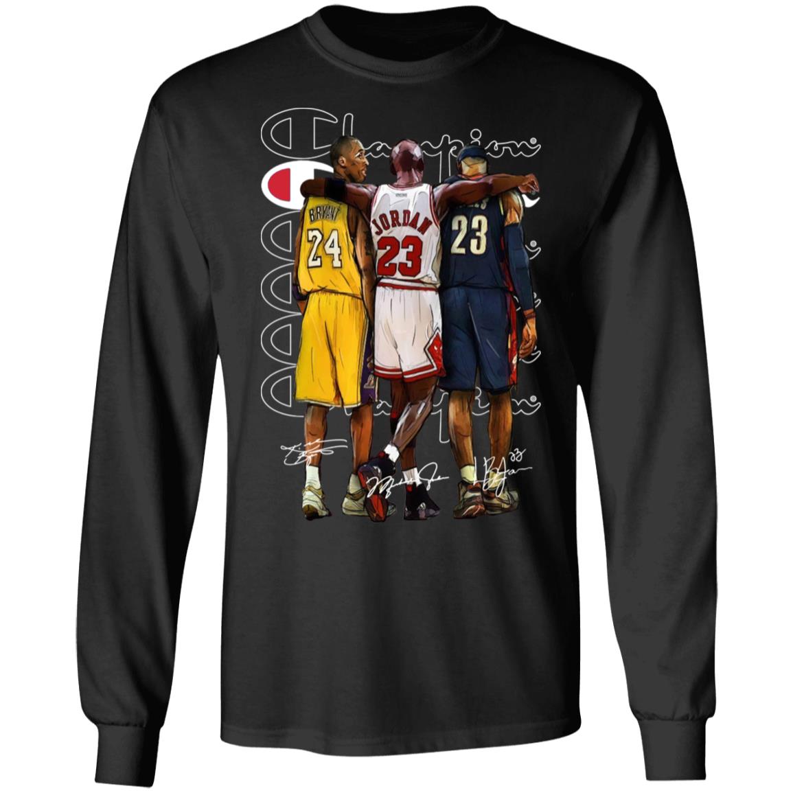 Kobe Bryant Michael Jordan and LeBron James Santa 2020 T-Shirt