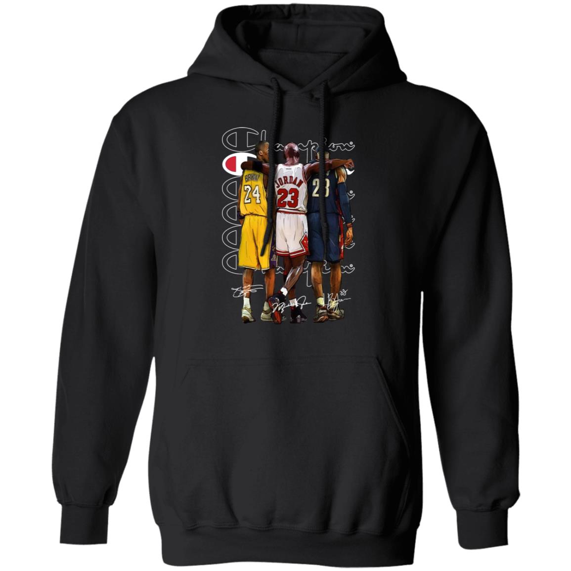 3 NBA Legends Kobe Bryant Michael Jordan Lebron James Champion shirt,  hoodie, sweater, long sleeve and tank top