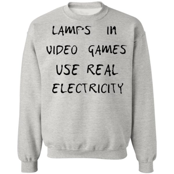 Lamps In Video Games Use Real Electricity Shirt