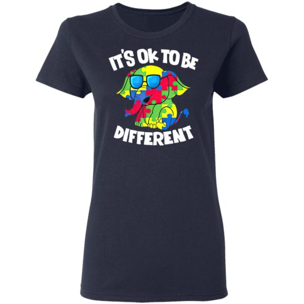It’s Ok To Be Different Autism Awareness Elephant Shirt