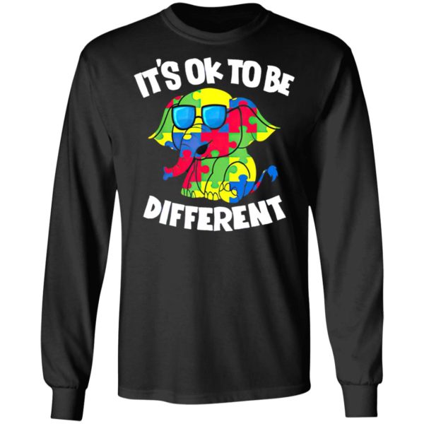 It’s Ok To Be Different Autism Awareness Elephant Shirt