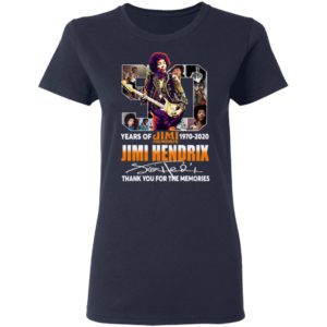 50 Years Of Jimi Hendrix 1970 2020 Thank You For The Memories Shirt