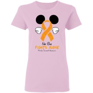 No One Fights Alone Multiple Sclerosis Awareness Shirt