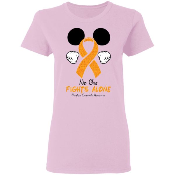 No One Fights Alone Multiple Sclerosis Awareness Shirt