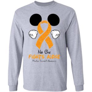 No One Fights Alone Multiple Sclerosis Awareness Shirt