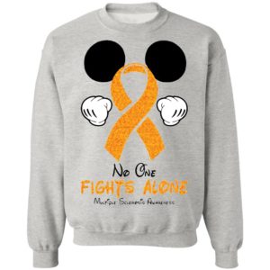 No One Fights Alone Multiple Sclerosis Awareness Shirt