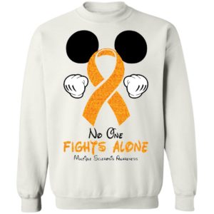 No One Fights Alone Multiple Sclerosis Awareness Shirt