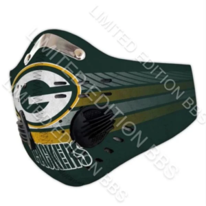 Green Bay Packers Face Mask Filter PM2.5