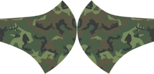 Camo Face Mask with Filter Activated Carbon PM 2.5