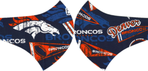 Denver Broncos Face Mask with Filter Activated Carbon PM 2.5