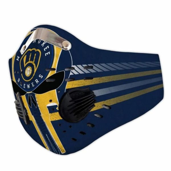 Milwaukee brewers punisher skull Face Mask Filter PM2.5