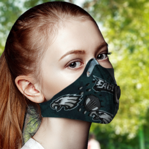 Philadelphia Eagles Face Mask with Filter Activated Carbon PM 2.5