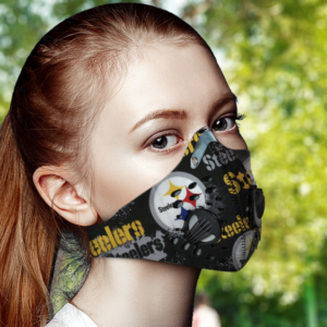 Pittsburgh Steelers Face Mask with Filter Activated Carbon PM 2.5
