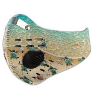Save Sea Turtle Face Mask with Filter PM 2.5