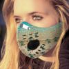 Psychedelic Lotus Yoga Face Mask with Filter PM 2.5