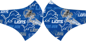 Detroit Lions Face Mask with Filter Activated Carbon PM 2.5