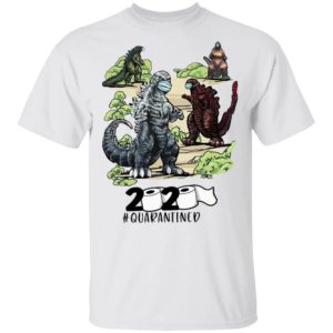 Dinosaur face mask 2020 quarantined shirt
