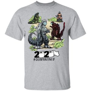 Dinosaur face mask 2020 quarantined shirt