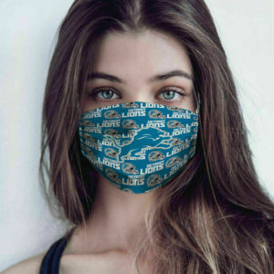 Detroit Lions Face Mask Cotton