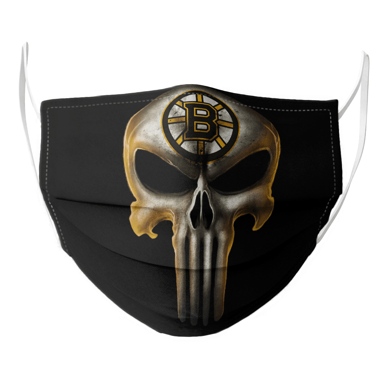 Boston Bruins NHL Hockey Punisher Skull Sports Hoodie