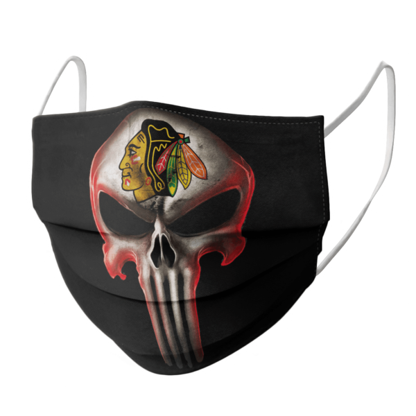 Chicago Blackhawks The Punisher Mashup Ice Hockey Face Mask