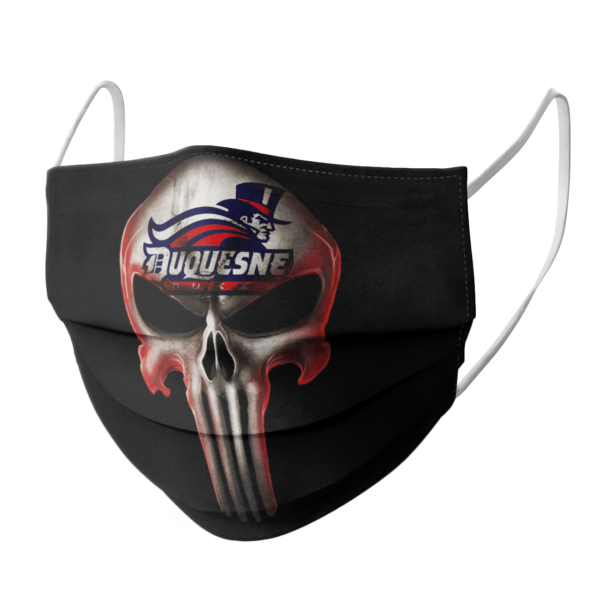 Duquesne Dukes The Punisher Mashup NCAA Football Face Mask