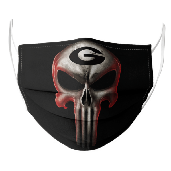 Georgia Bulldogs The Punisher Mashup NCAA Football Face Mask