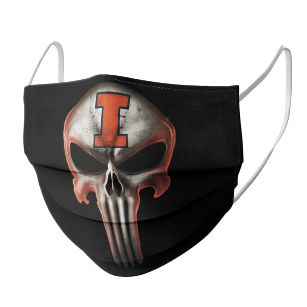 Illinois Fighting Illini The Punisher Mashup NCAA Football Face Mask