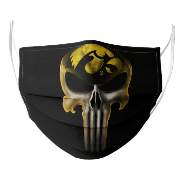 Iowa Hawkeyes The Punisher Mashup NCAA Football Face Mask
