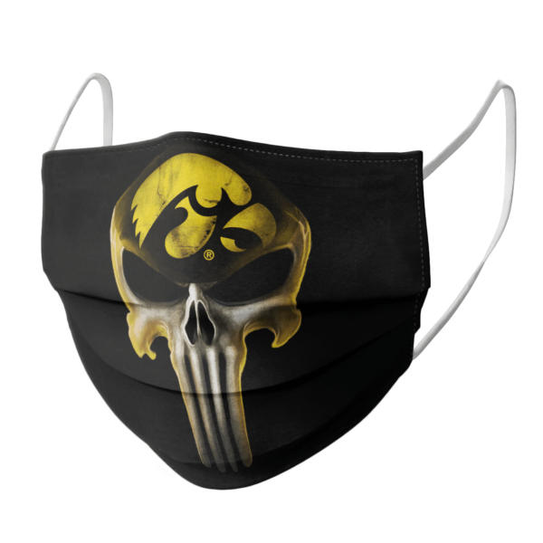 Iowa Hawkeyes The Punisher Mashup NCAA Football Face Mask