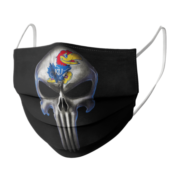 Kansas Jayhawks The Punisher Mashup NCAA Football Face Mask