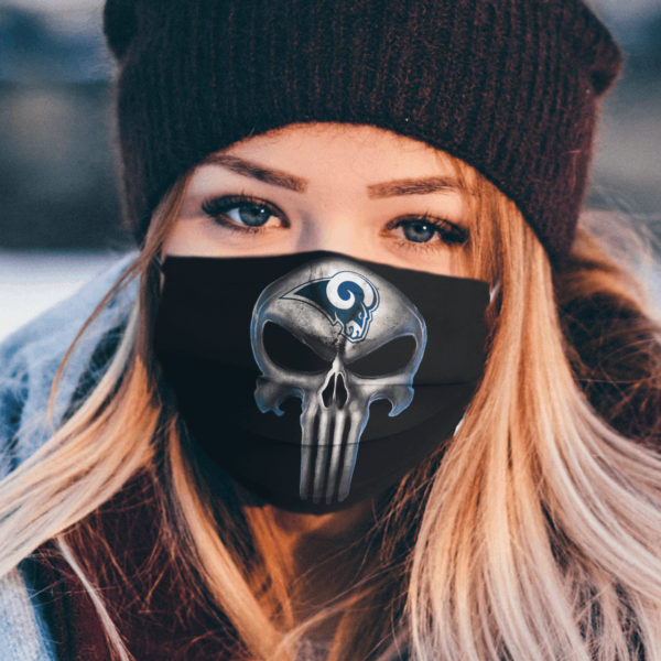 Los Angeles Rams The Punisher Mashup Football Face Mask