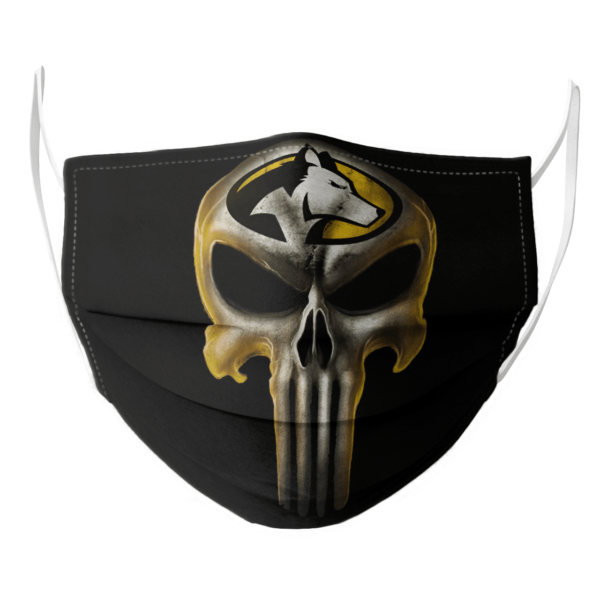 Michigan Tech Huskies The Punisher Mashup NCAA Football Face Mask