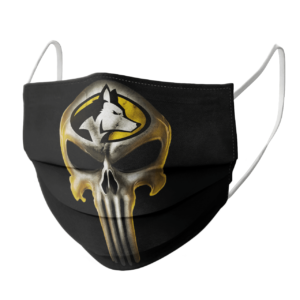 Michigan Tech Huskies The Punisher Mashup NCAA Football Face Mask