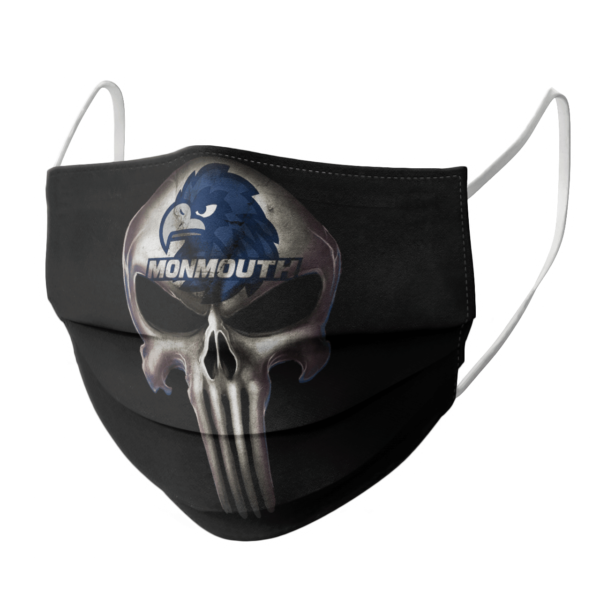 Monmouth Hawks The Punisher Mashup NCAA Football Face Mask